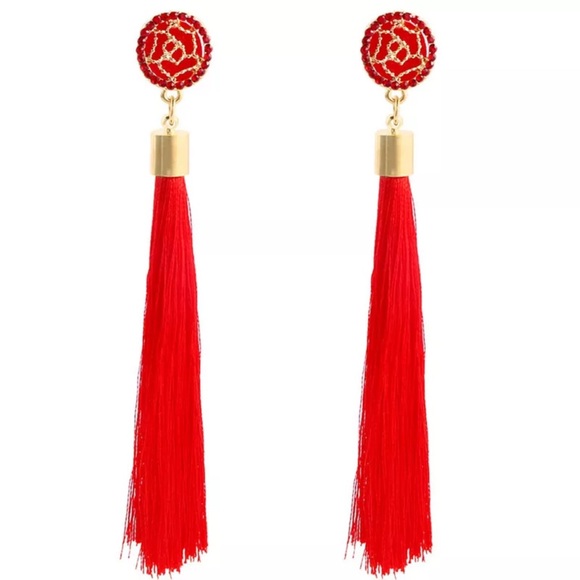 🇺🇸RED, WHITE OR BLUE STUD TASSEL EARRINGS🇺🇸 - Picture 5 of 8